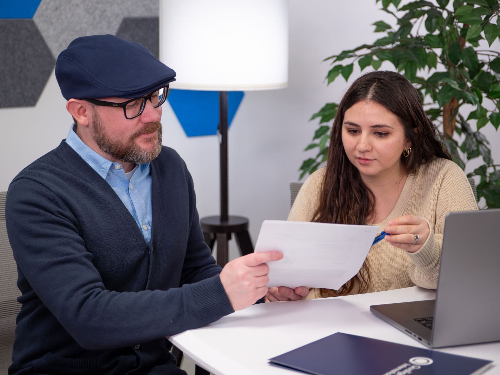 One-on-one leadership coaching session