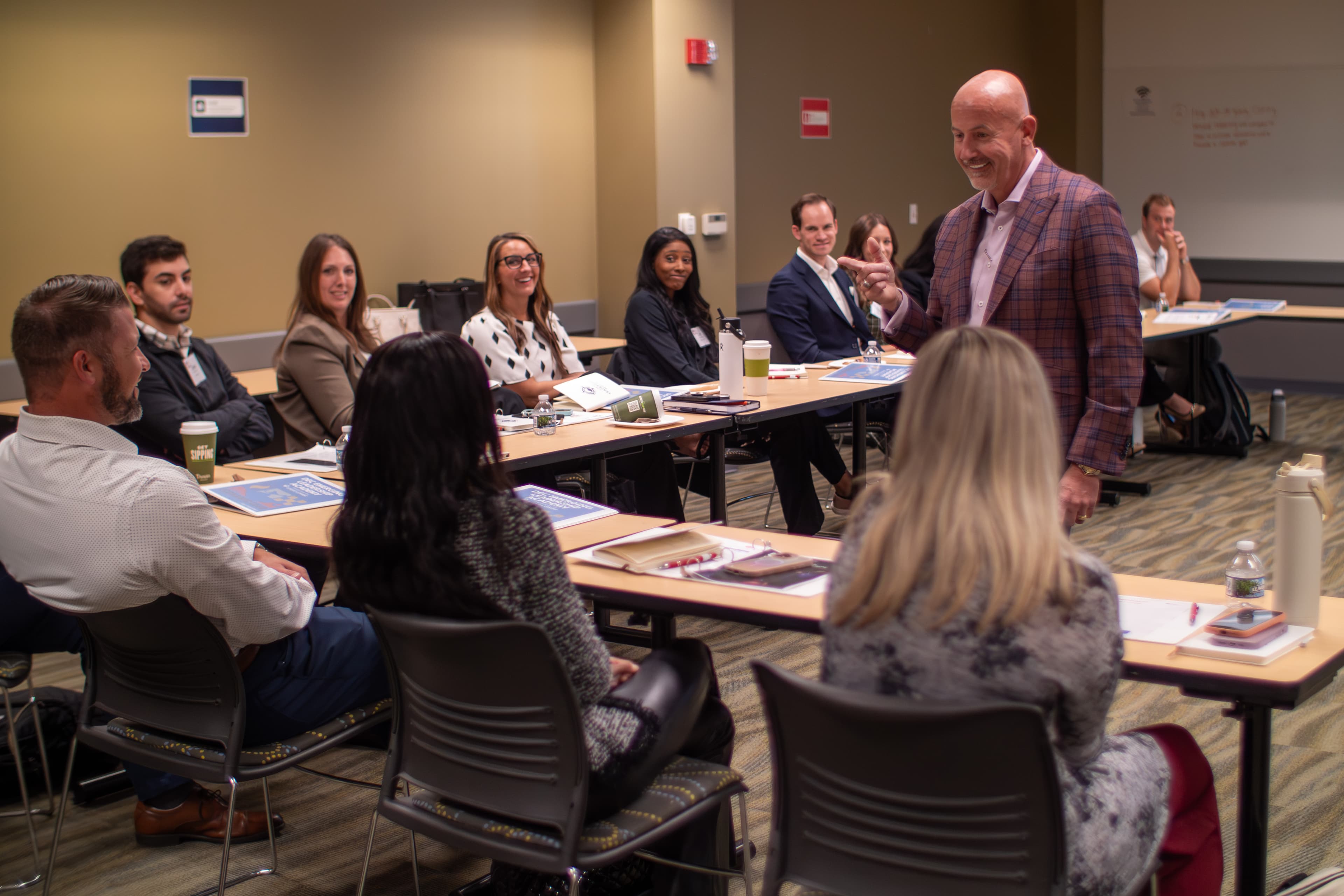 Steve Lowisz leading a leadership session