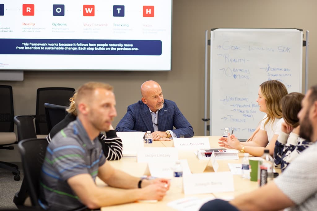 Executive leadership team in a planning session